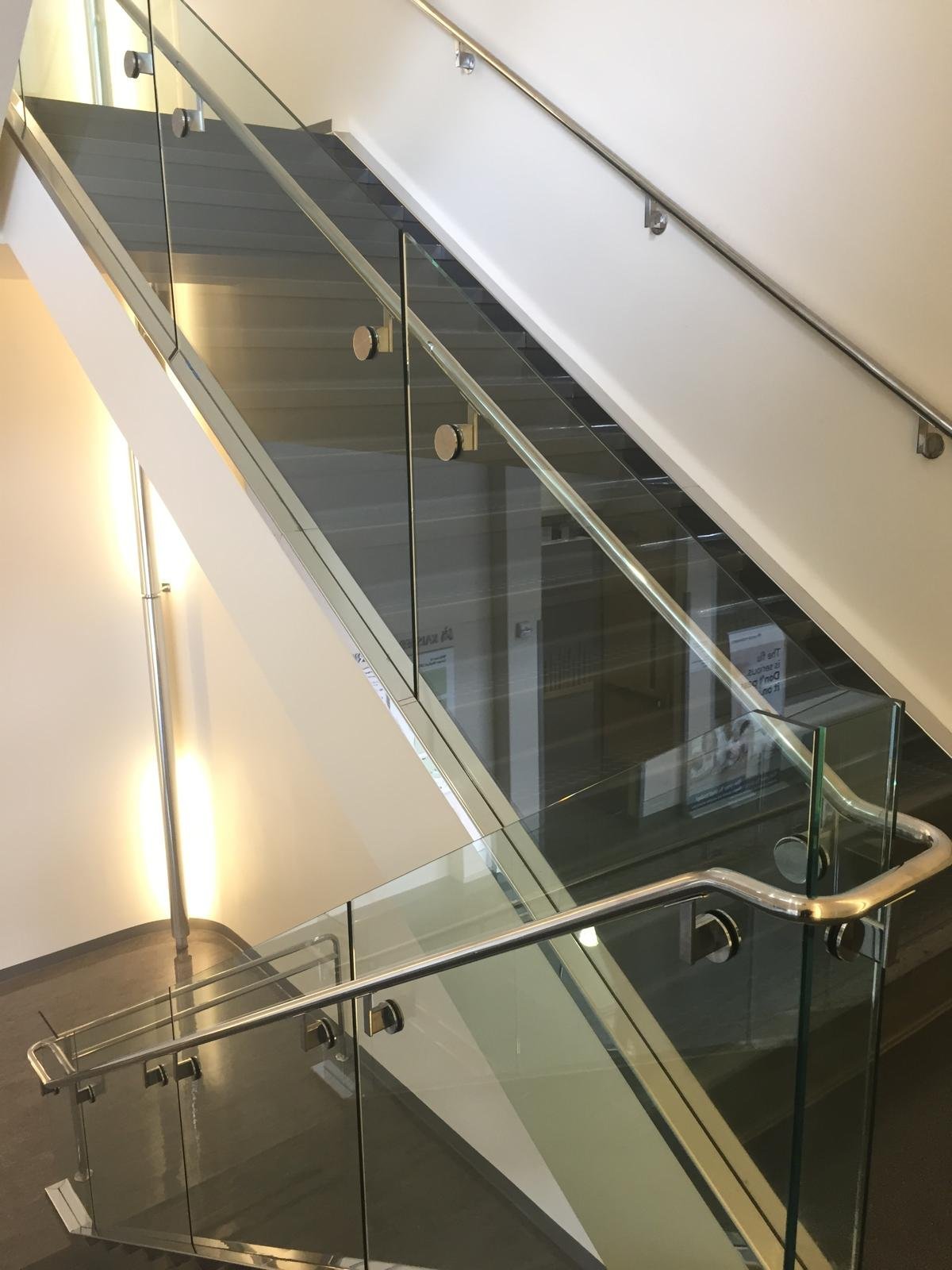 Frameless Standoff Glass on a Newport Beach Waterfront Stair