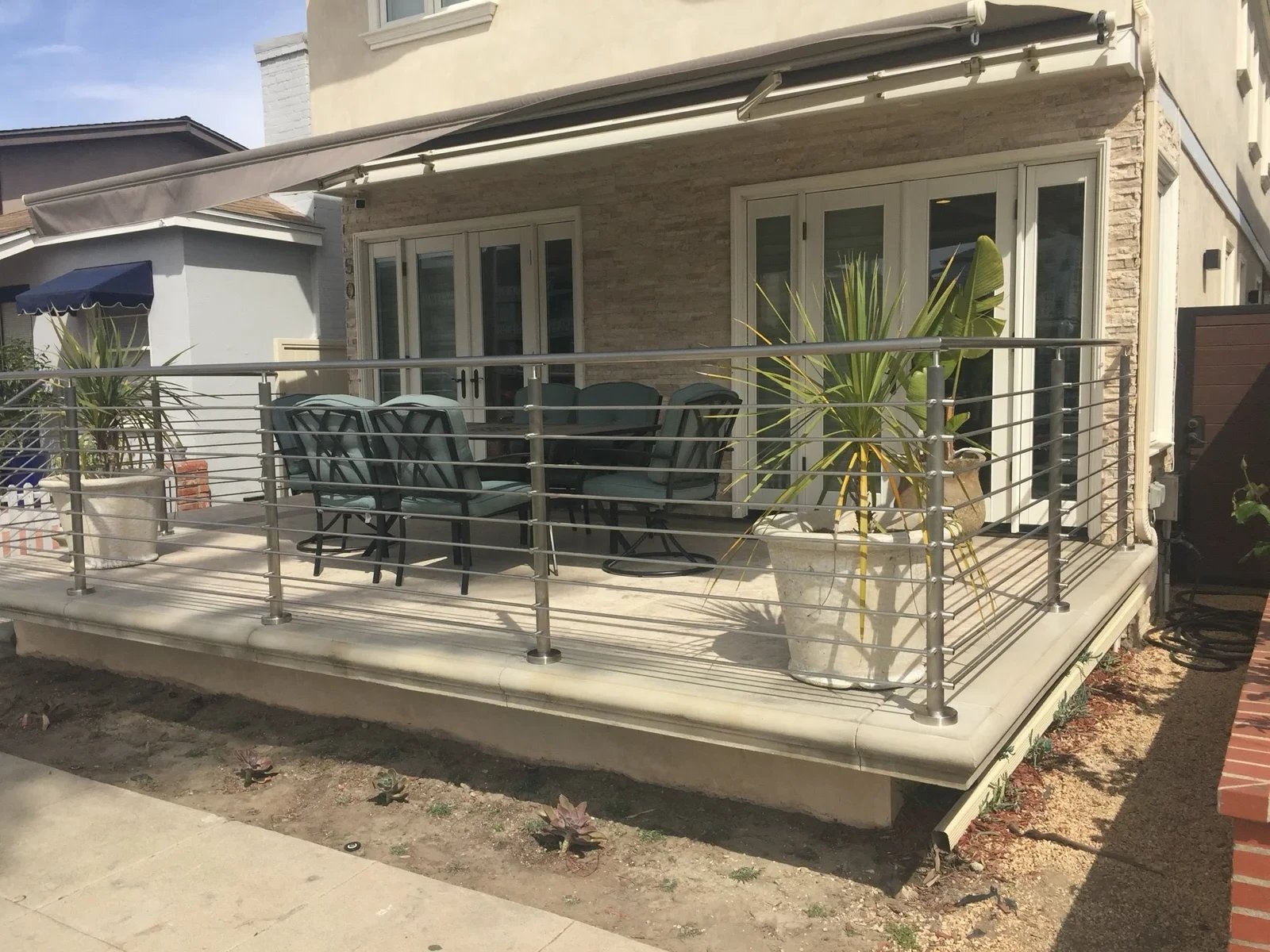 Palos Verdes Stainless solid Rod staircase system project completed in Palos Verdes Estates, CA - Updated